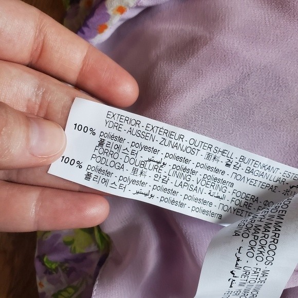 NWT Zara Purple Floral Mini dress - Picture 13 of 16
